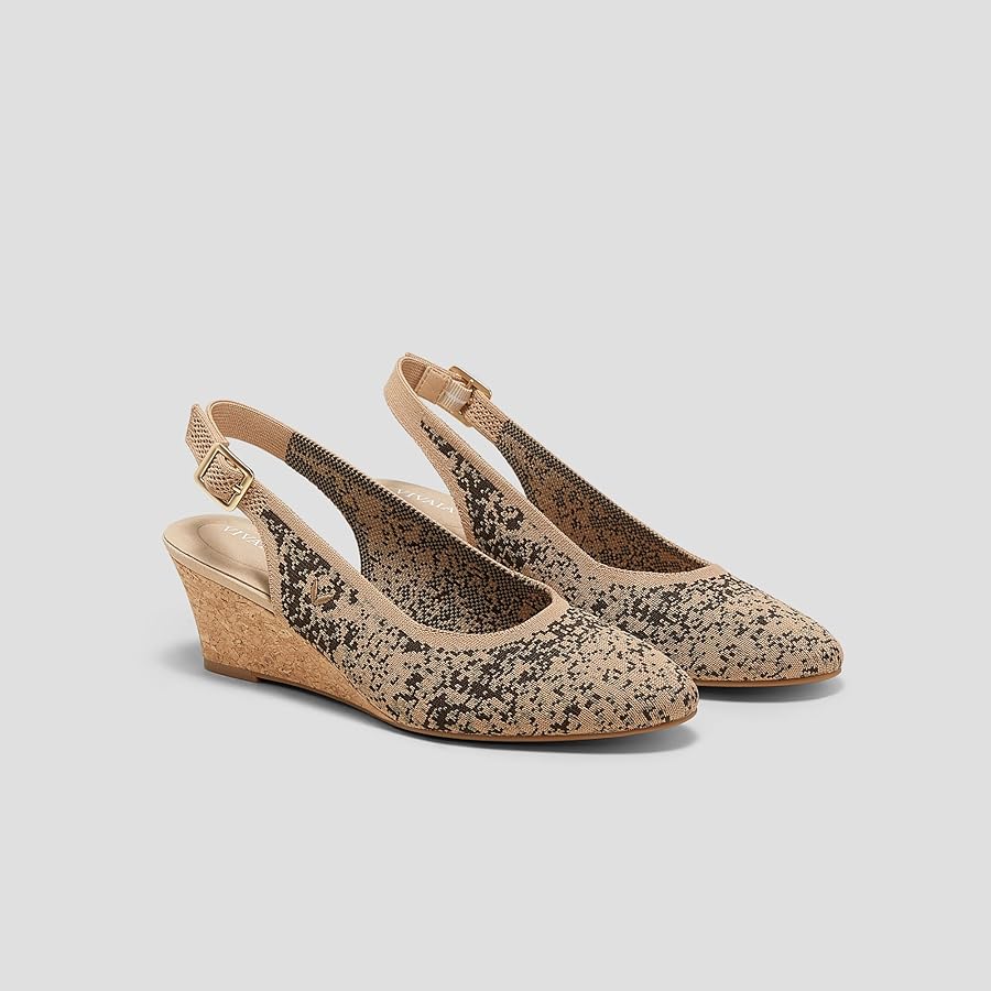 最終値下げ　美品Tamia Wedge Pro ウェッジパンプス VIVAIA Tamia Wedge Pro] アーモンドトゥ ウェッジヒール パンプス